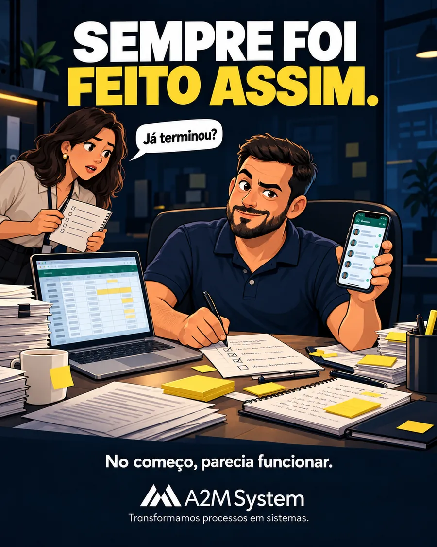 Sempre foi feito assim: o gestor anota à mão enquanto uma colega pergunta ‘Já terminou?’. No começo, parecia funcionar.